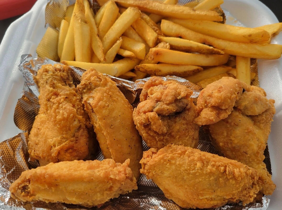 Aunt Lily’s Kitchen & Catering Fried chicken & Fries. Aunt Lily’s Kitchen & Catering Fried chicken & Fries.